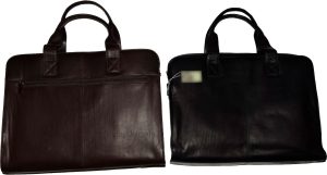 New leather briefcase business case attaché case carrion leather bag - Image 3