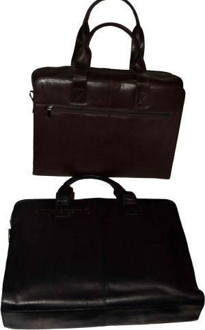New leather briefcase business case attaché case carrion leather bag - Image 9
