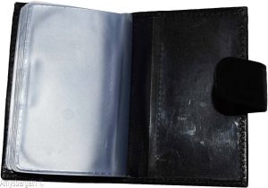 RFID leather business card id credit card picture case 24 transparent card slots - Image 5