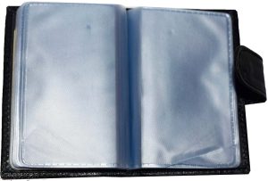 RFID leather business card id credit card picture case 24 transparent card slots - Image 7