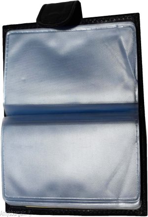 RFID leather business card id credit card picture case 24 transparent card slots - Image 8