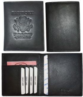 RFID passport case, Genuine leather passport cover U.S. leather passport holder
