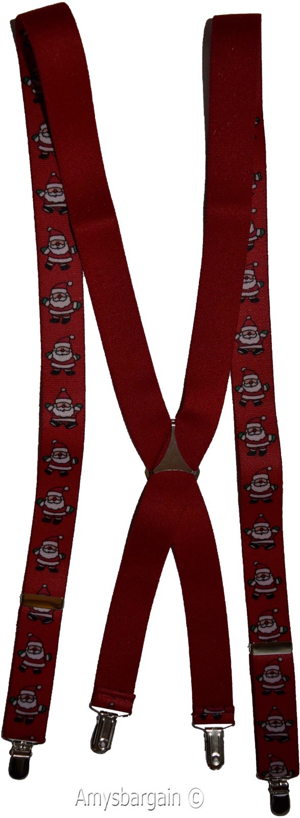 Santa Claus Suspenders. Christmas Gift item. X-Mas gift suspenders Clip on B New - Image 7