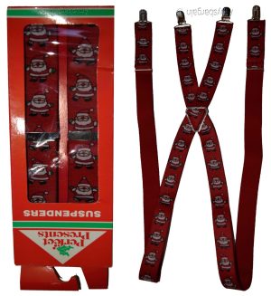Santa Claus Suspenders. Christmas Gift item. X-Mas gift suspenders Clip on B New - Image 10