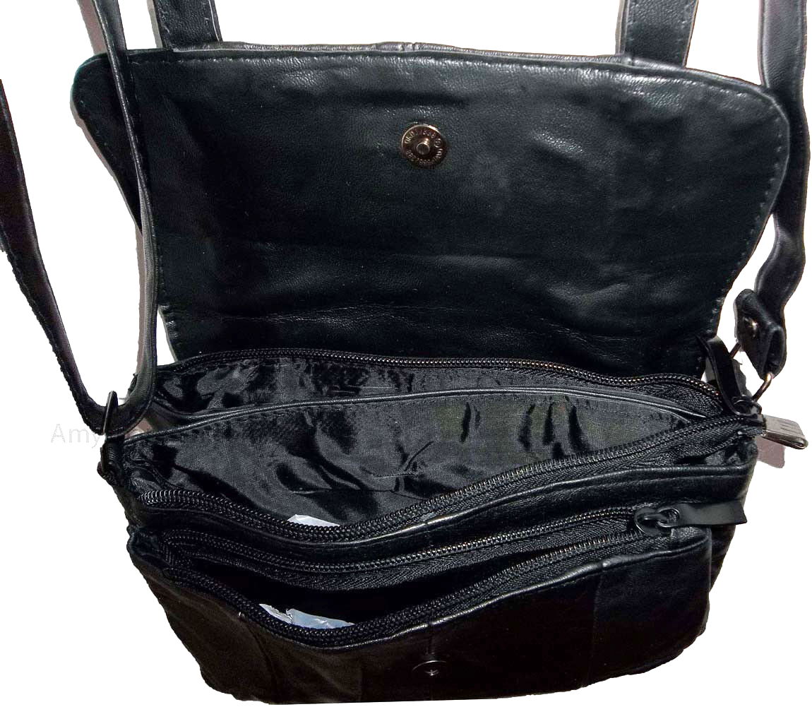 Small Ladies Leather hand bag purse shoulder bag leather handbag day bag new - Image 9