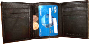 Trifold Leather Man’s wallet 9 card 2 bill slots roomy zip change purse new 1 - Image 7