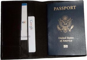 USA Fine Leather passport case, Leather wallet credit card case ID card case #9 - Image 12