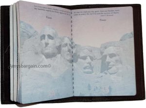 USA Fine Leather passport case, Leather wallet credit card case ID card case #9 - Image 4