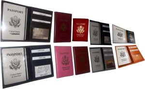 USA Leather passport cover credit card case photo ID holder brand new card case - Image 4