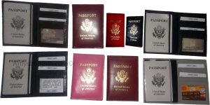 USA Leather passport cover credit card case photo ID holder brand new card case - Image 7