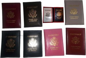 USA Leather passport cover credit card case photo ID holder brand new card case - Image 10