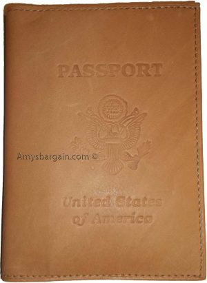 Leather passport case genuine leather orgasnizer card ID USA passpnort holder - Image 16