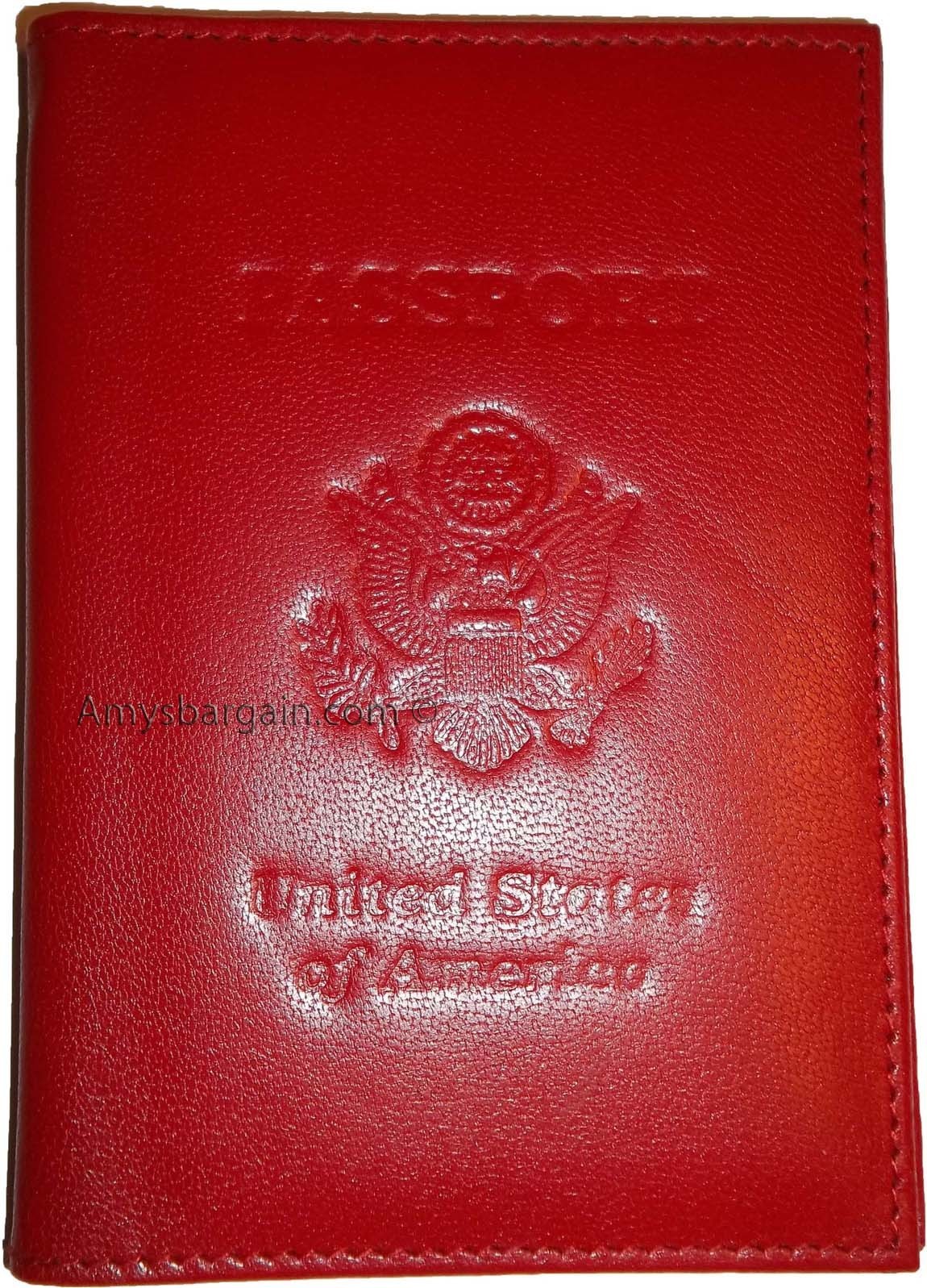 Leather passport case genuine leather orgasnizer card ID USA passpnort holder - Image 15
