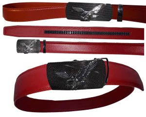 Men's Belt Leather Dress Casual Auto Lock belt Self locking buckle 30 to 50 inch - Image 19