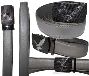 Men's Belt Leather Dress Casual Auto Lock belt Self locking buckle 30 to 50 inch - Image 16