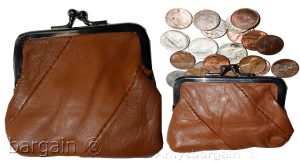 New Women's Leather Change Purse mini coin purse coin Wallet bag change case bn - Image 13
