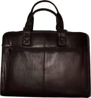 New leather briefcase business case attaché case carrion leather bag - Image 14