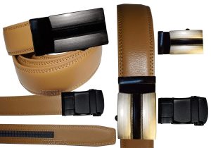 leather belt dress casual belt new lock qick buckle automatic up to 43" - Image 17