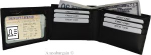 new man's high-end leather zip billfold man's wallet 9 credit card spaces - Image 13