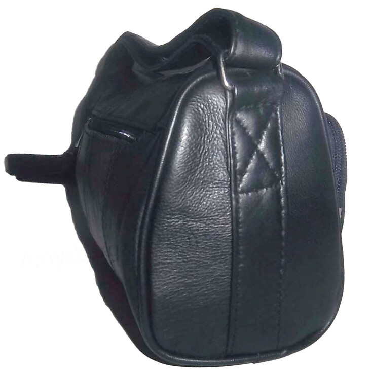 Woman's leather handbag black leather bag day bag Pocketbook new fashion bag - Image 13