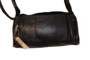 Woman's leather handbag black leather bag day bag Pocketbook new fashion bag - Image 5