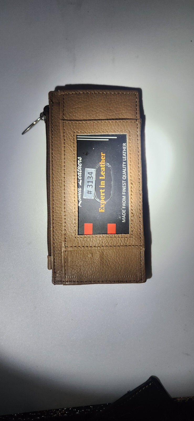 Women's Genuine Leather ID Credit Card Holder Wallet Slim Purse Colors Zip case - Image 14