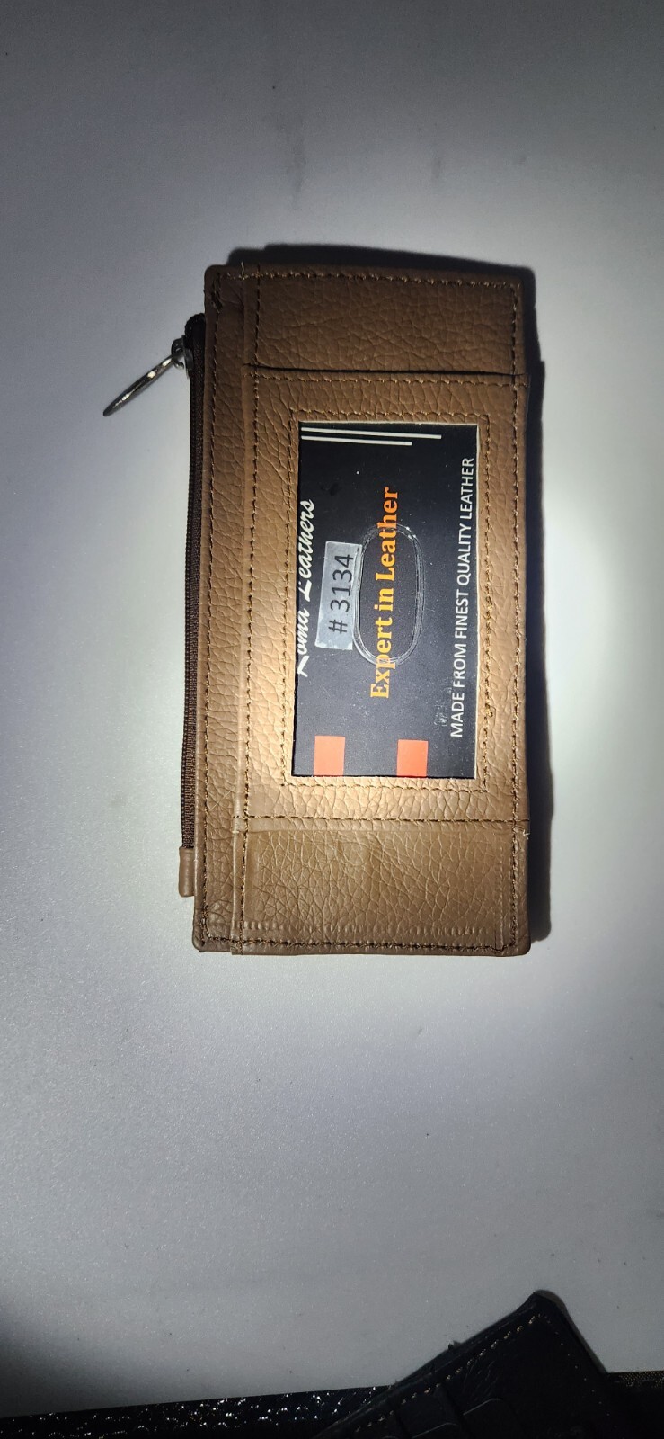 Women's Genuine Leather ID Credit Card Holder Wallet Slim Purse Colors Zip case - Image 15