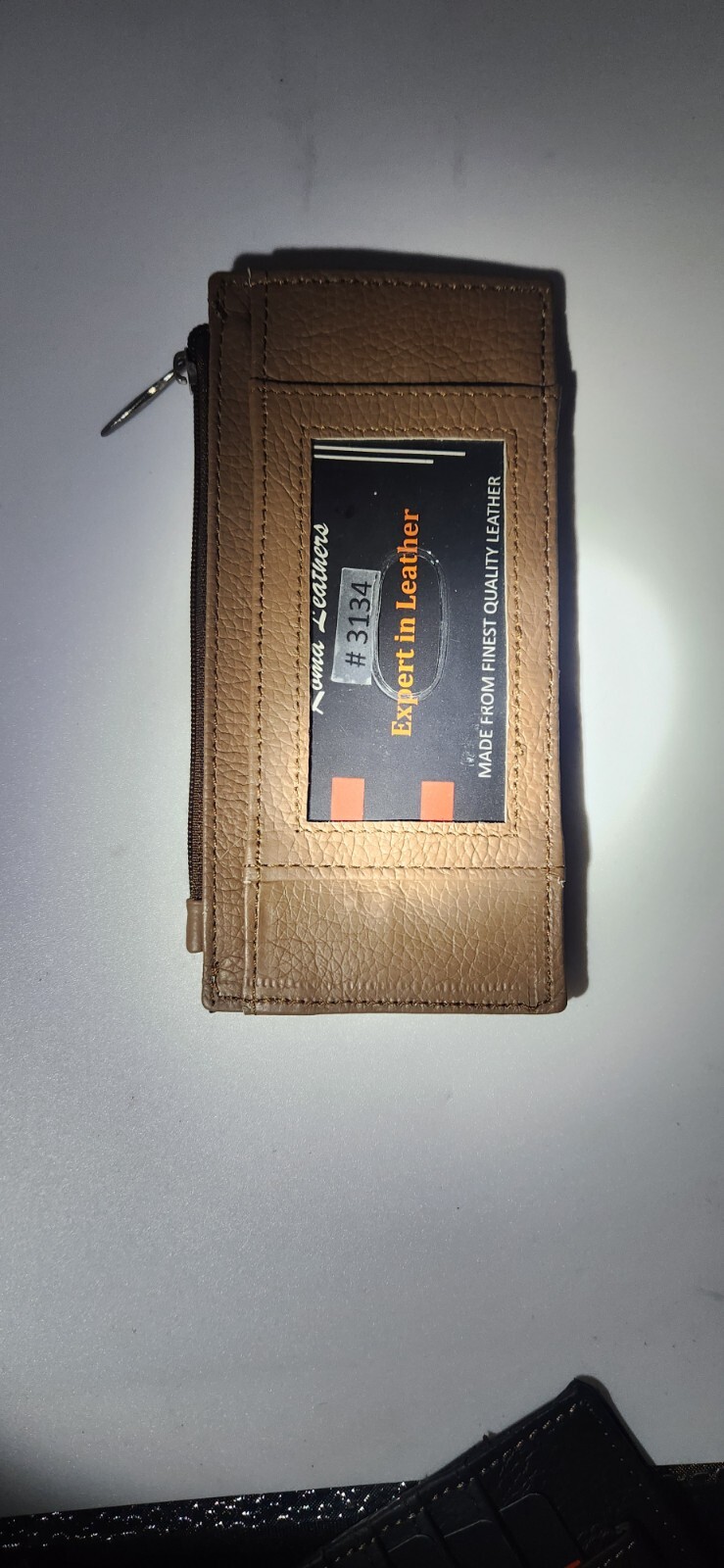 Women's Genuine Leather ID Credit Card Holder Wallet Slim Purse Colors Zip case - Image 16