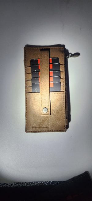 Women's Genuine Leather ID Credit Card Holder Wallet Slim Purse Colors Zip case - Image 18