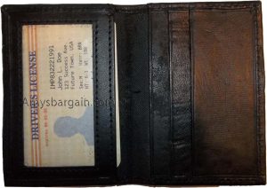 business card case black credit card case 3 card case 3 id windows brnd new - Image 4