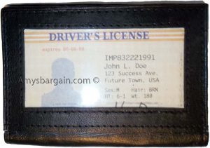 business card case black credit card case 3 card case 3 id windows brnd new - Image 8