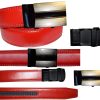 leather belt dress casual belt new lock qick buckle automatic up to 43"