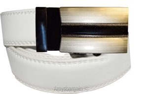 leather belt dress casual belt new lock qick buckle automatic up to 43" - Image 11