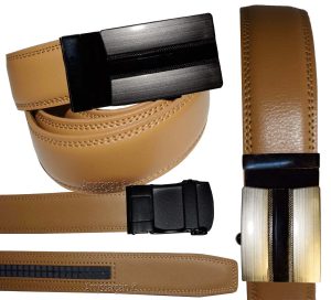 leather belt dress casual belt new lock qick buckle automatic up to 43" - Image 5