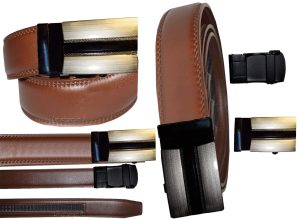 leather belt dress casual belt new lock qick buckle automatic up to 43" - Image 6