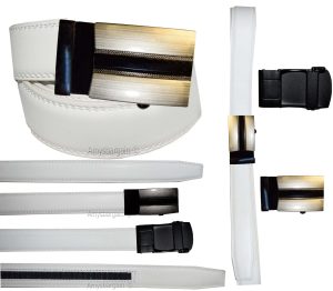 leather belt dress casual belt new lock qick buckle automatic up to 43" - Image 7