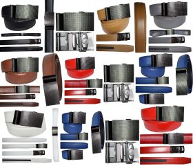 leather belt dress casual belt new lock qick buckle automatic up to 43"