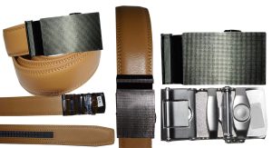 leather belt dress casual belt new lock qick buckle automatic up to 43" - Image 3