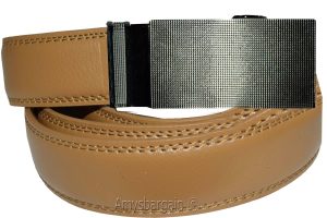 leather belt dress casual belt new lock qick buckle automatic up to 43" - Image 7