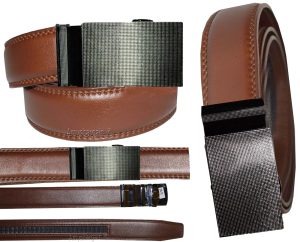 leather belt dress casual belt new lock qick buckle automatic up to 43" - Image 8