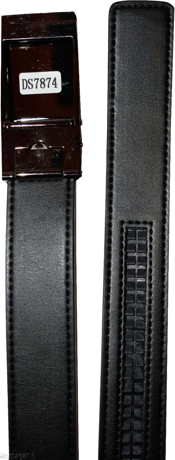 leather belt genuine leather dress casual track line ratchet women's black belt - Image 13