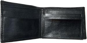 leather men's wallet. woven printed man's bi-fold wallet 9 card id new - Image 10
