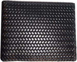 leather men's wallet. woven printed man's bi-fold wallet 9 card id new - Image 12