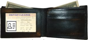 leather men's wallet. woven printed man's bi-fold wallet 9 card id new - Image 4