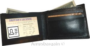 leather men's wallet. woven printed man's bi-fold wallet 9 card id new - Image 7