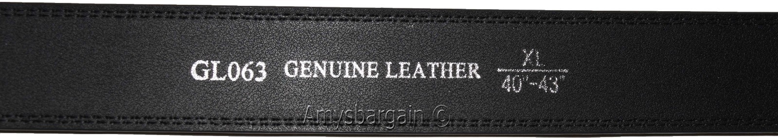 lot of 2 men's belt black & brown leather automatic lock up to 38" dress belt bn - Image 11