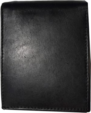 lot of 2 men's bi-fold leather wallet 11 credit cards 2 id black billfold wallet - Image 5