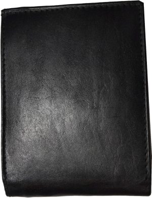 lot of 2 men's bi-fold leather wallet 11 credit cards 2 id black billfold wallet - Image 6