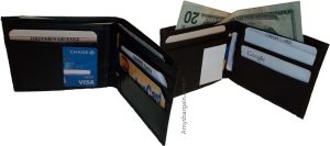 lot of 4 Men’s Wallet genuine leather New Style 2 Bill slots 14 Card spaces New - Image 13
