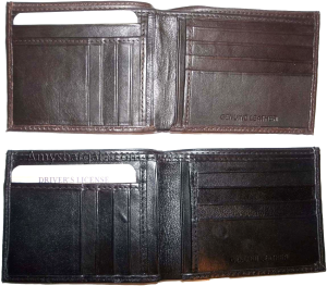 lot of 4 Men’s Wallet genuine leather New Style 2 Bill slots 14 Card spaces New - Image 5